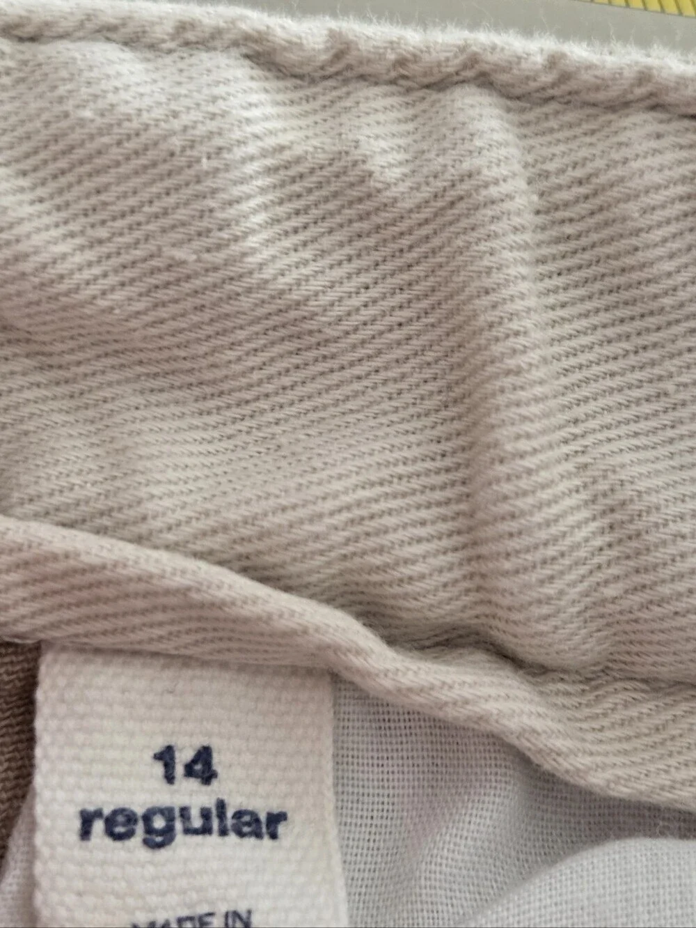 Cap Kids Boy's Casual Khaki Pants - Light Beige Sz.14